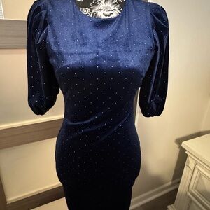 B Darlin Blue Bodycon Cocktail Dress